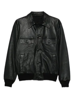 Giorgio Brato Leather Jacket | Black | FARFETCH