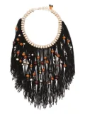 Rosantica beaded fringe necklace - Gold
