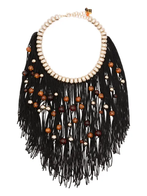 Rosantica beaded fringe necklace