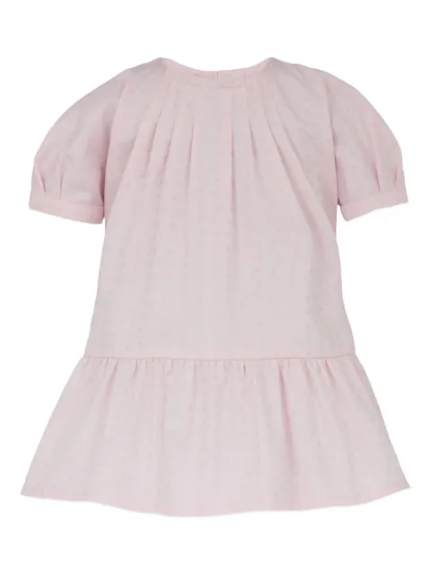 Emporio Armani Kids logo-pattern ruffled dress