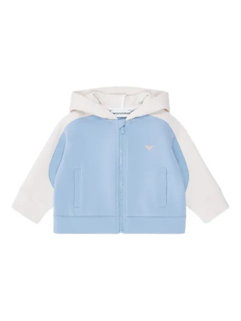 Emporio Armani Kids zip-fastening hooded sweatshirt