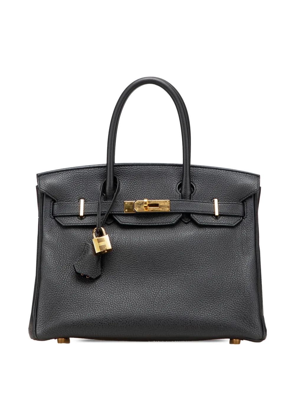 Hermès Pre-Owned 2016 トゴ バーキン ルトゥルネ 30 ハンドバッグ - ブラック Hermès Pre-Owned 2016 トゴ バーキン ルトゥルネ 30 ハンドバッグ - ブラック