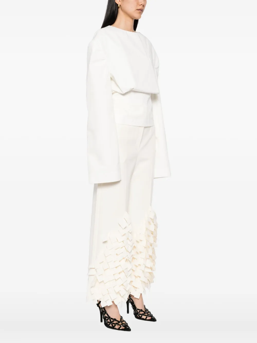  A.w.a.k.e. Mode Cotton Blouse - White 