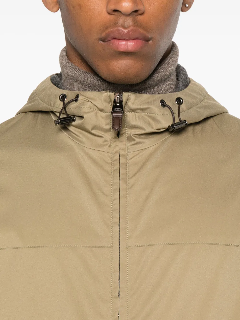 Canali Jack met ritssluiting Groen