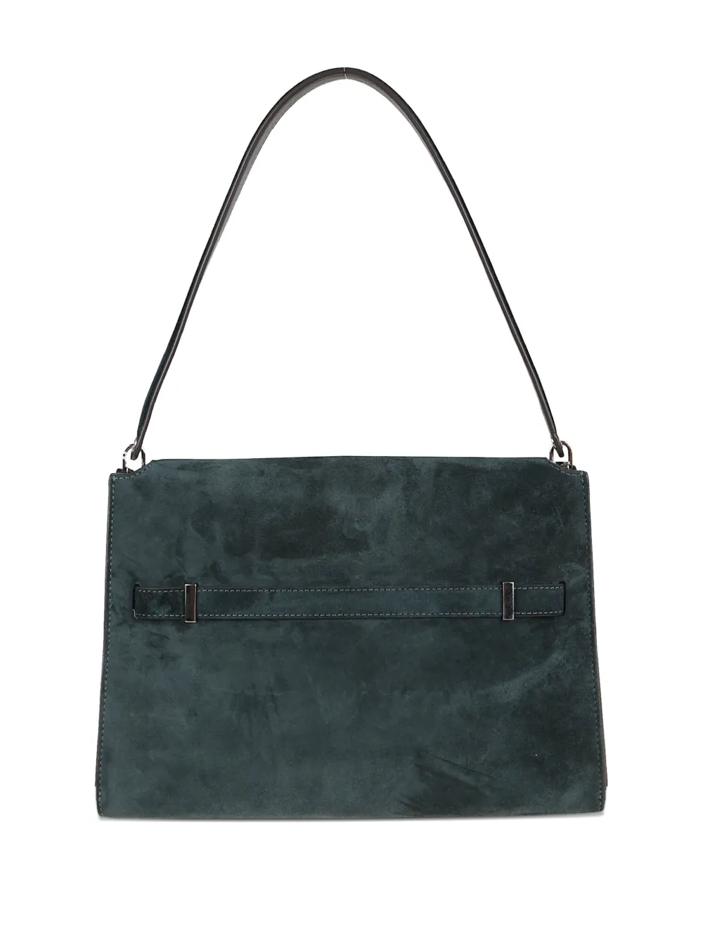 Tory Burch large Lee Radziwill suede shoulder bag Groen
