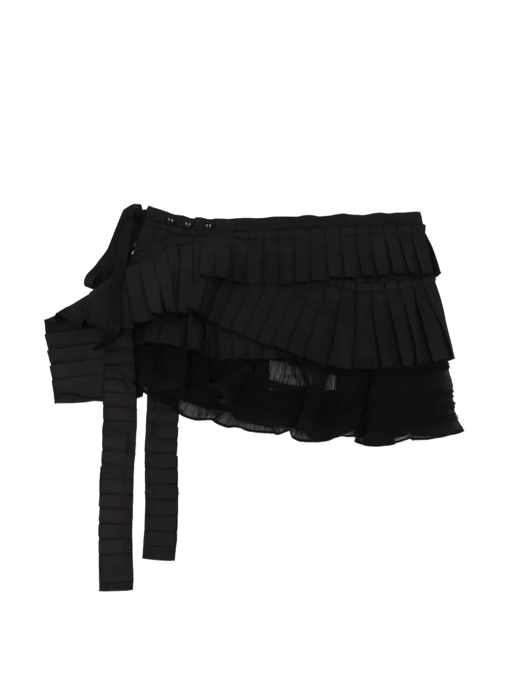 Rokh Micro pleated skirt belt | Black | Image 1