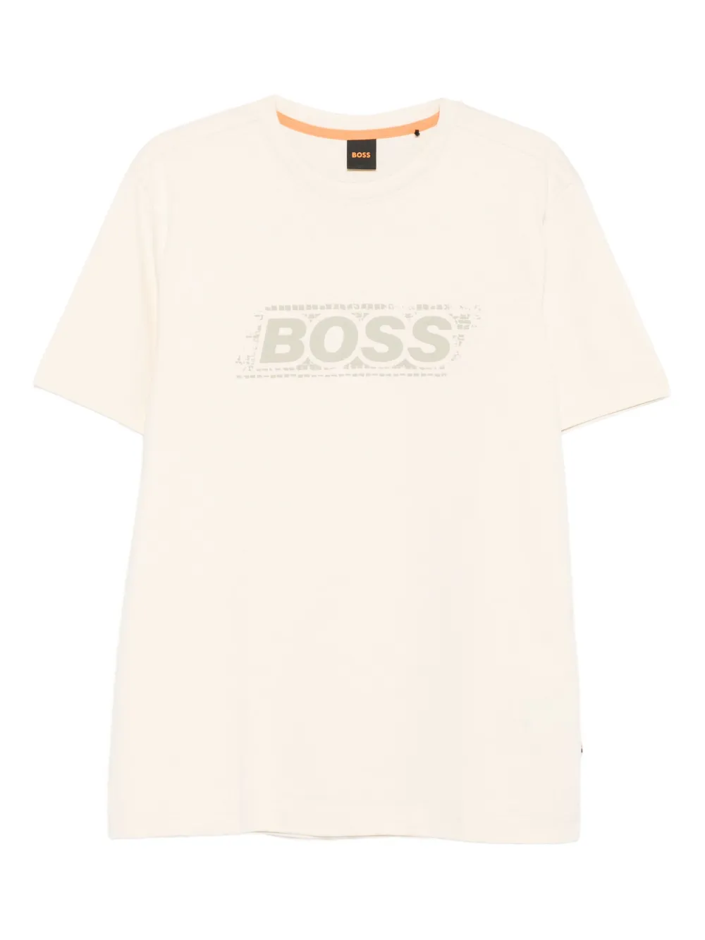 BOSS logo-print cotton T-shirt | Neutrals | Image 1