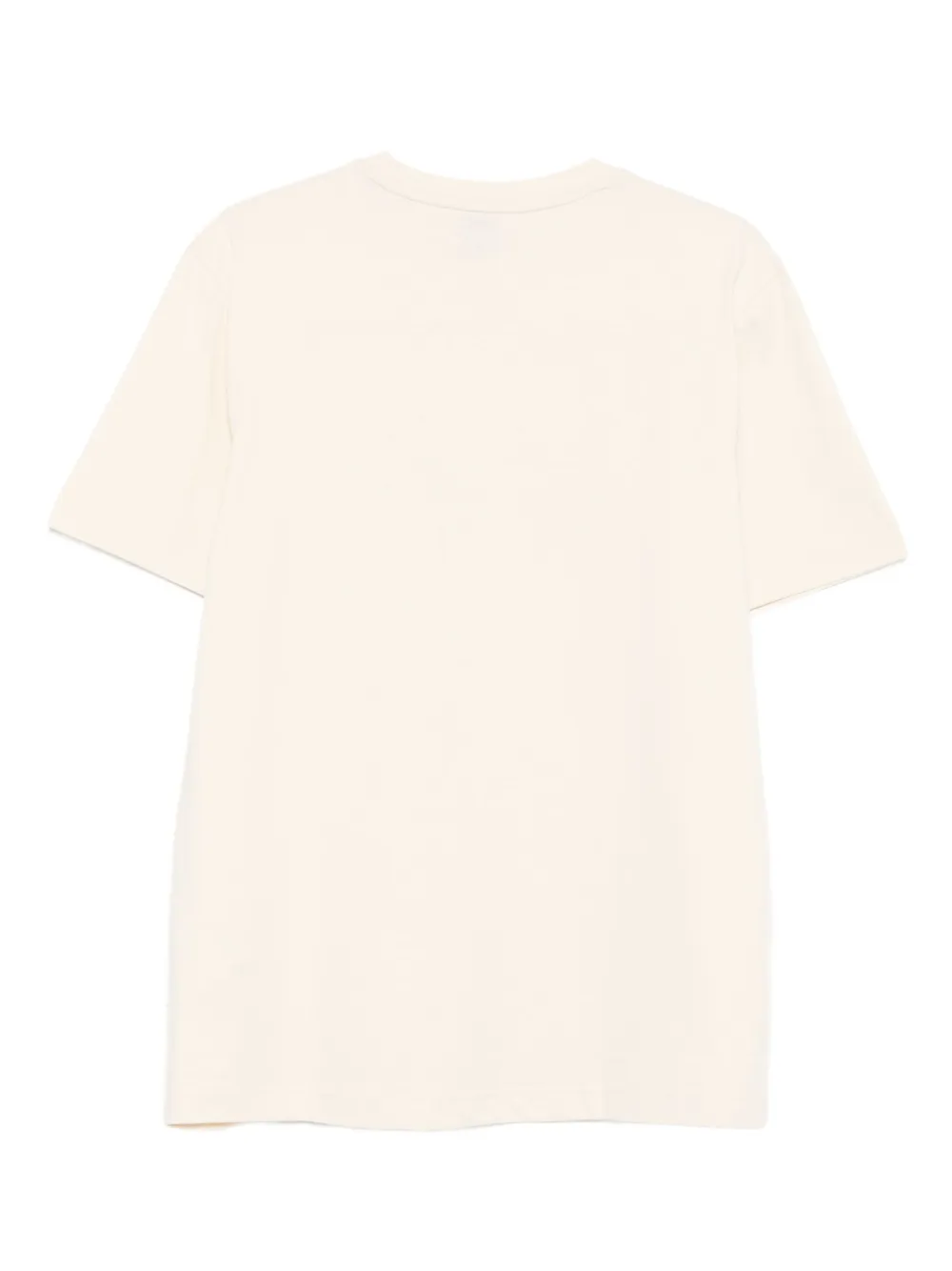BOSS Katoenen T-shirt met logoprint - Beige