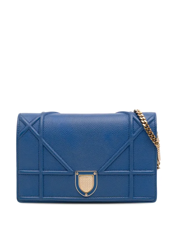 Christian Dior Pre-Owned 2016 Grained Calfskin Diorama Wallet On