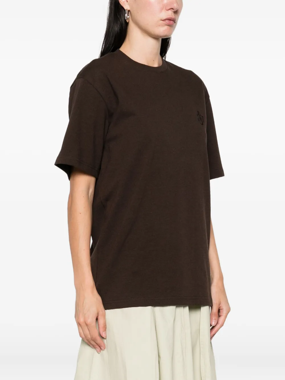 JW Anderson embroidered cottonT-shirt Bruin