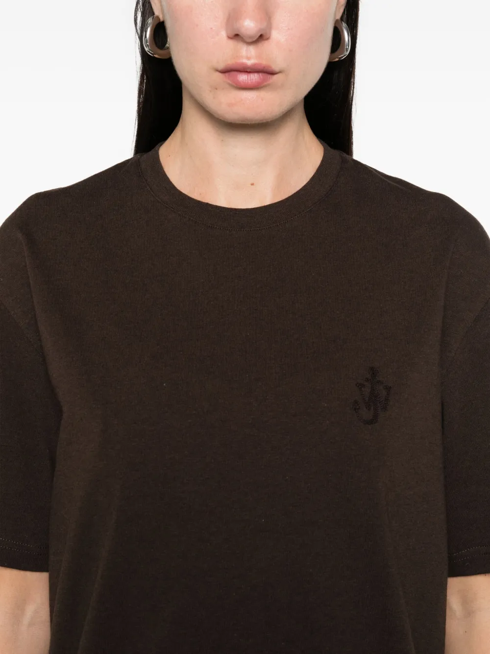 JW Anderson embroidered cottonT-shirt Bruin