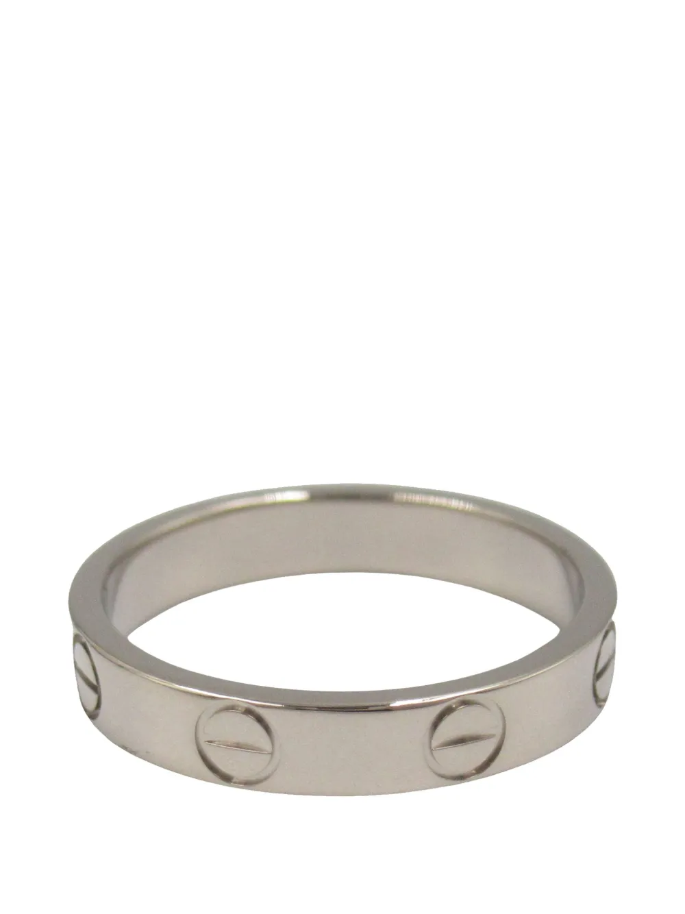 Cartier 2005-2020 18Kホワイトゴールド スモール ラブ リング - シルバートーン Cartier 2005-2020 18Kホワイトゴールド スモール ラブ リング - シルバートーン