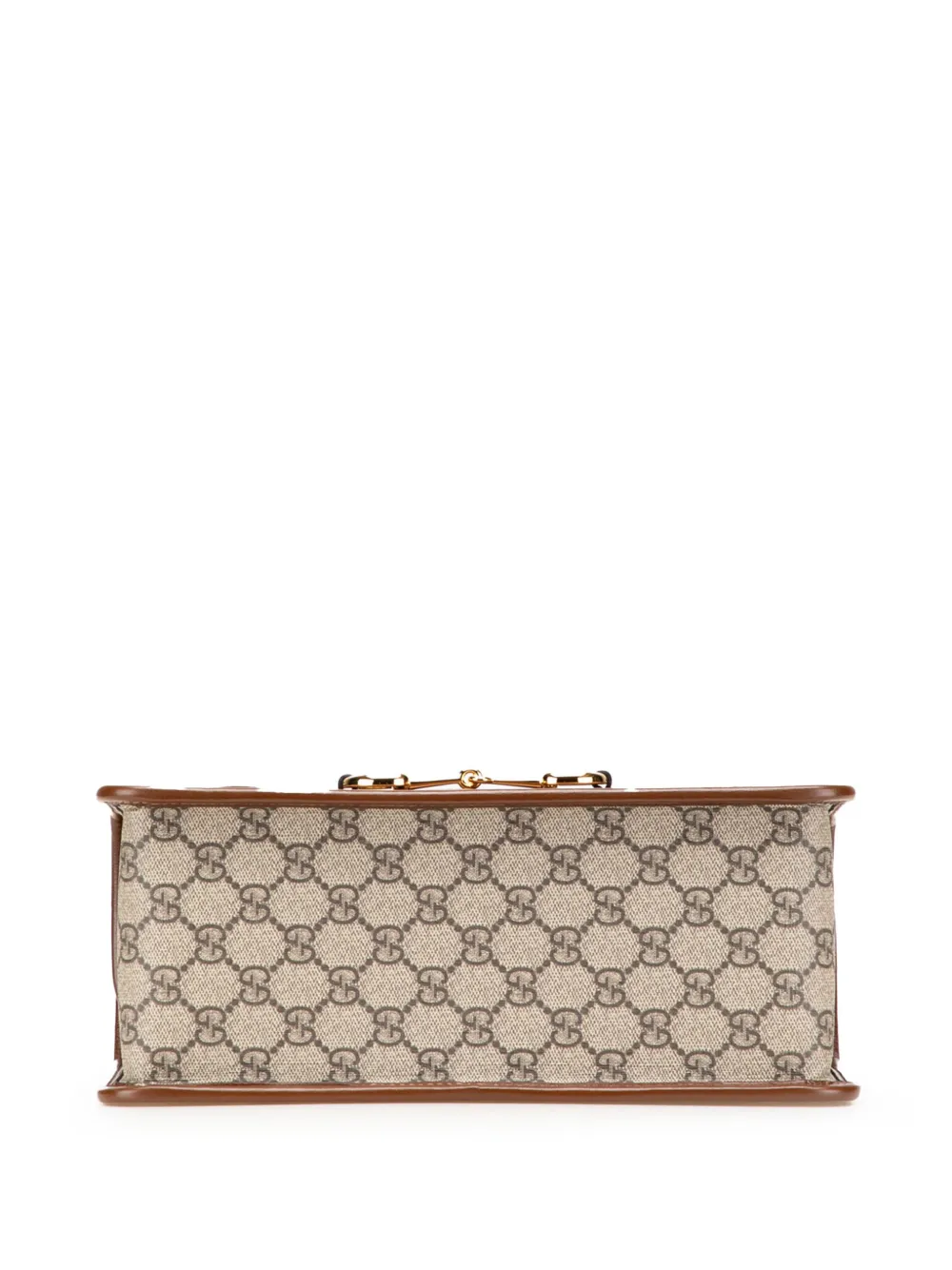 Pre-owned Gucci 2016-2025 Small Gg Supreme Horsebit 1955 Satchel Handbag