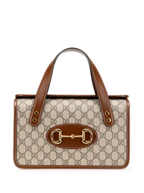 Gucci Pre-Owned شنطة يد 'GG سوبريم هورسبيت 1955 ساتشيل' صغيرة 2016-2025