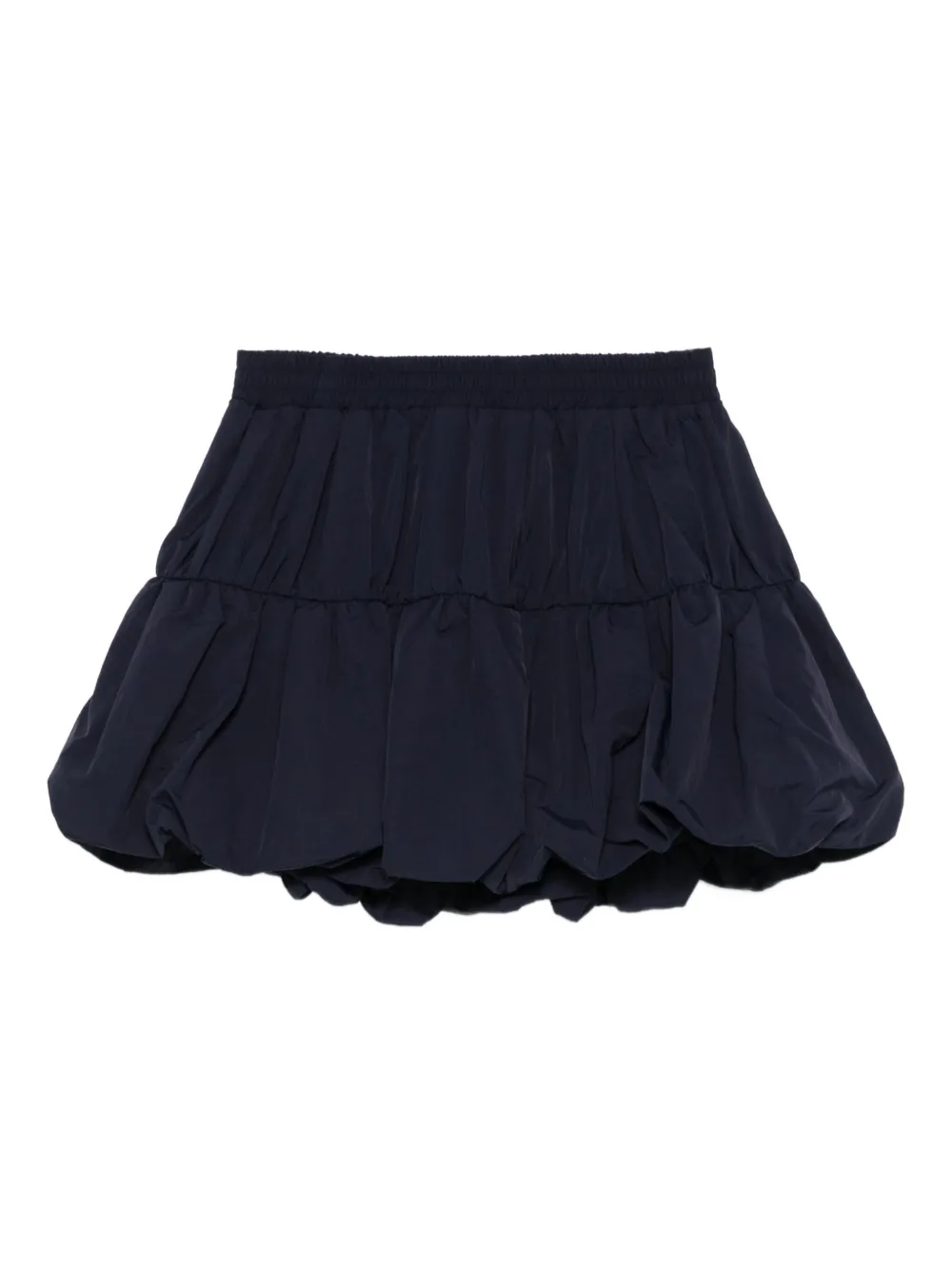 Sea Mirian Bubble-hem Ruffled Mini Skirt In Black