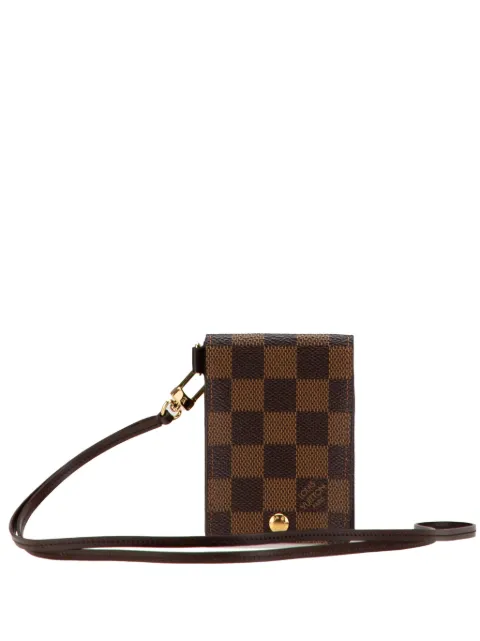 Louis Vuitton Pre-Owned 2006 Damier Ebene Porte Carte ID Bandouliere crossbody bag