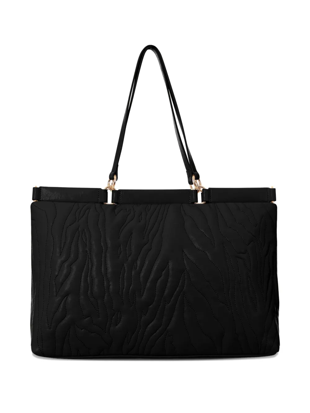 Just Cavalli quilted tote bag - Zwart