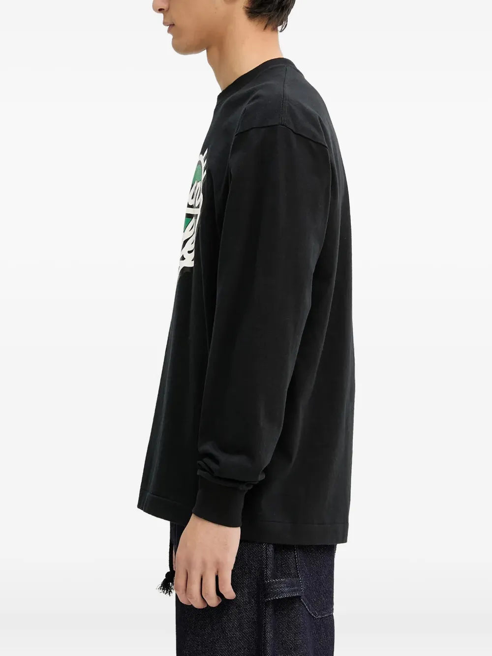 Human Made T-shirt met logo en lange mouwen Zwart