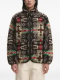MANASTASH fleece patterned jacket - Brown