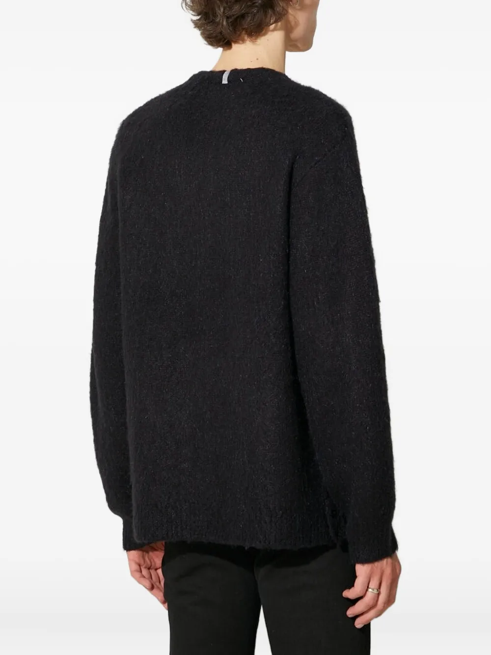 Manastash Button-front Brushed Cardigan In Black