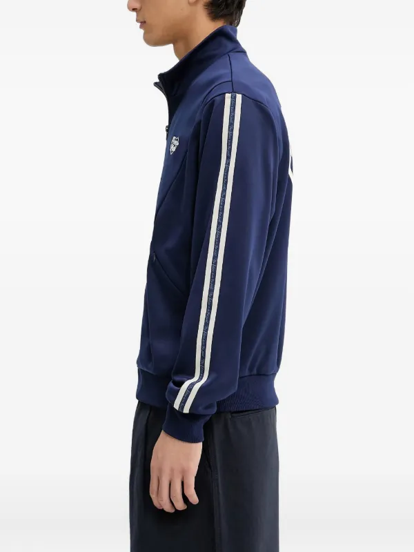 Human Made Panelled Stripe Track Jacket | Blue | FARFETCH PH