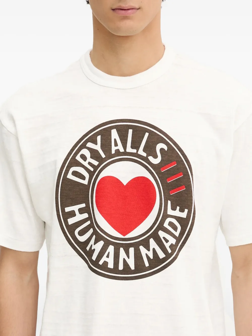 Human Made T-shirt met logoprint Wit