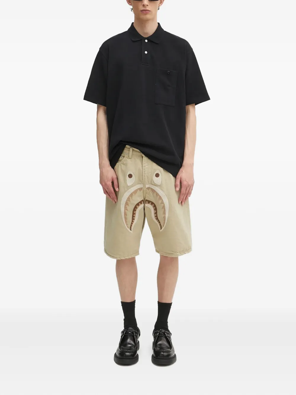 Human Made Poloshirt met zak en korte mouwen - Zwart