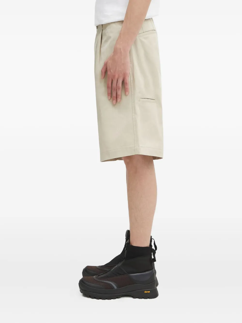 Human Made Katoenen shorts met geplooid detail Beige