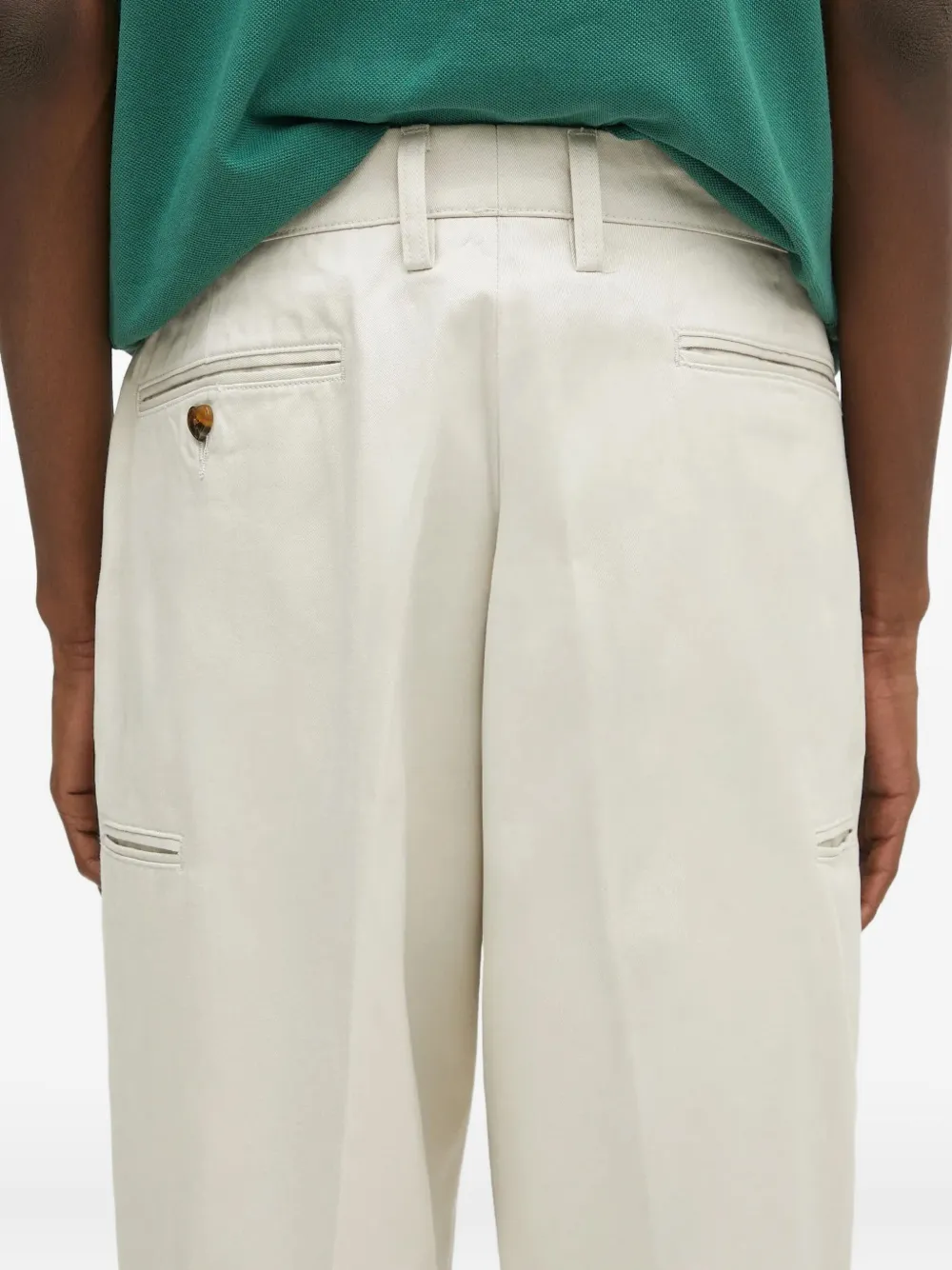Human Made Heart-embroidered Pleated Trousers In White