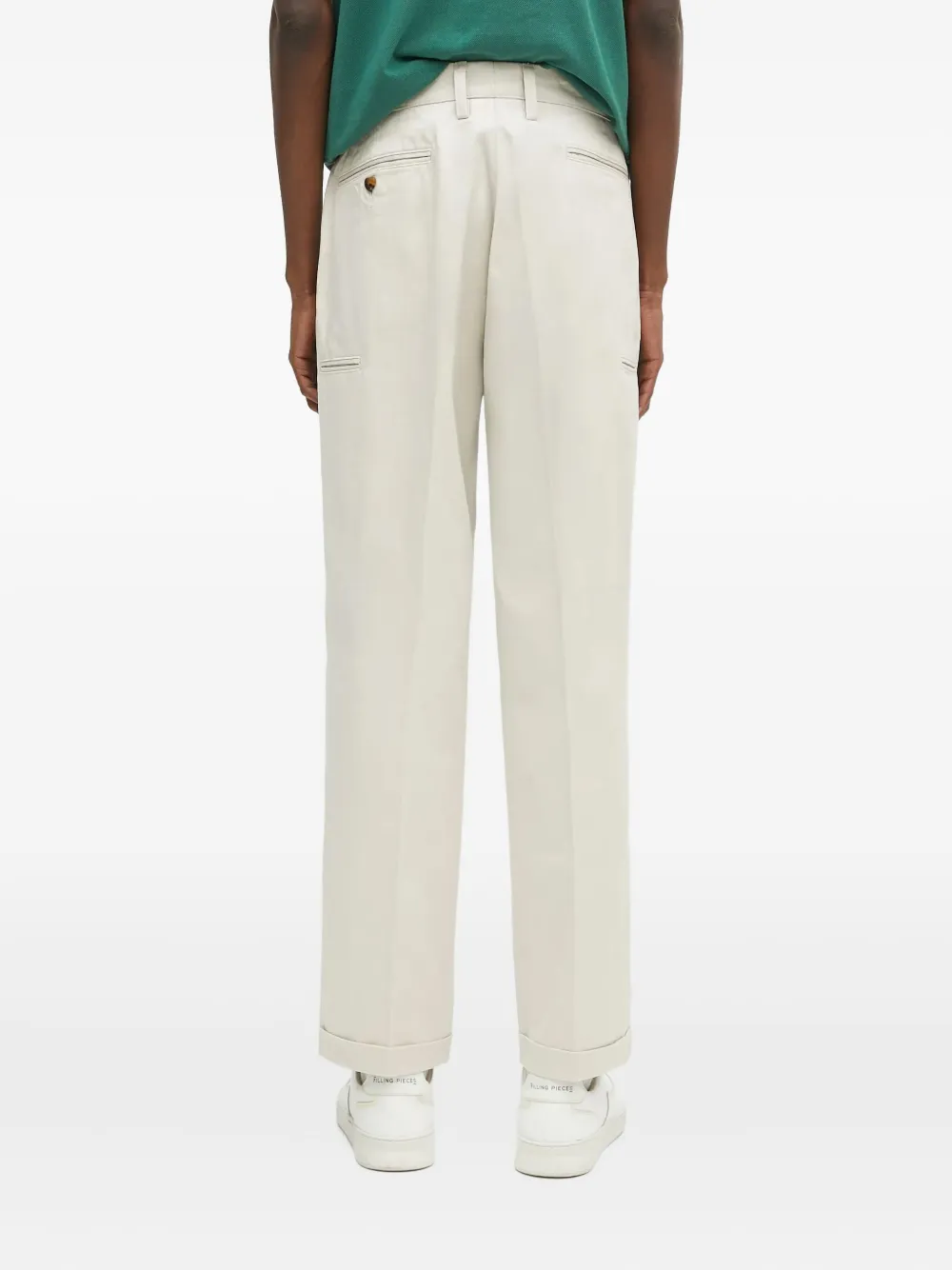 Human Made Heart-embroidered Pleated Trousers In White