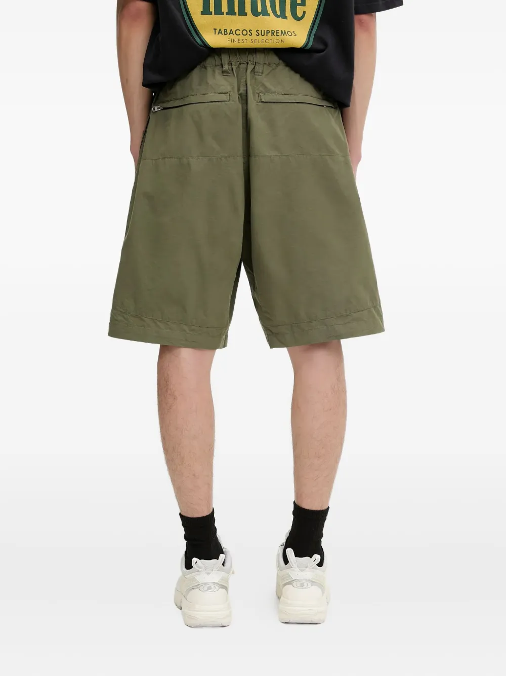 Human Made Elastische shorts met opgestikte zak Groen