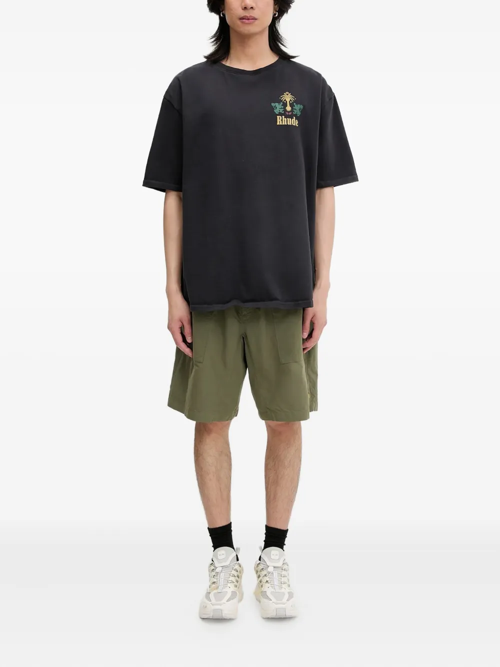 Human Made Elastische shorts met opgestikte zak - Groen