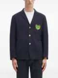 Human Made heart-patch button blazer - Blue