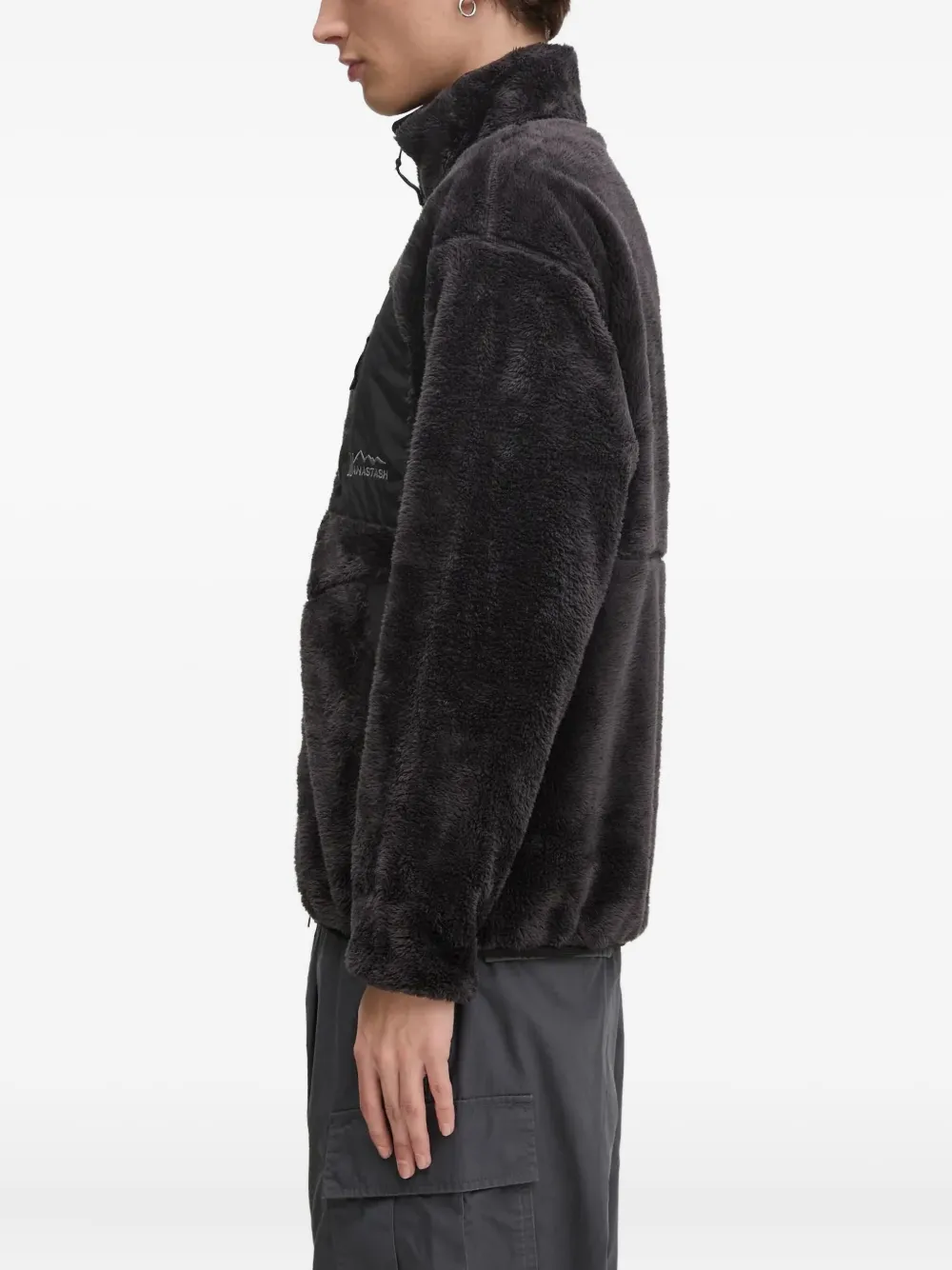 Manastash High-neck Fleece Jacket In Black