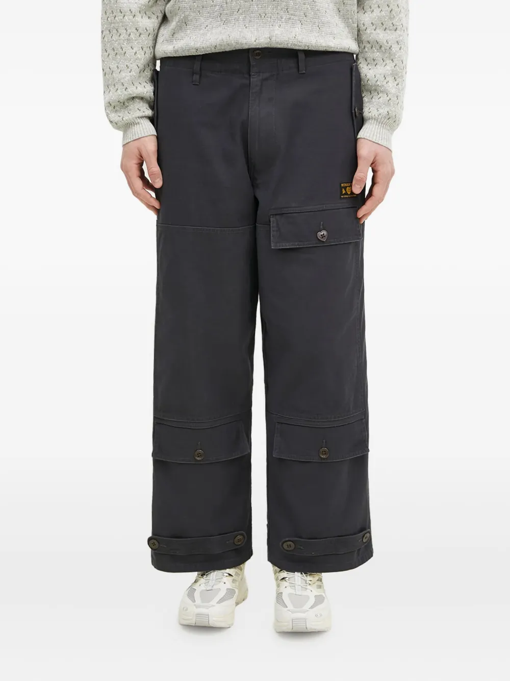 cargo-pocket trousers