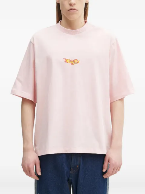 Marcelo Burlon County of Milan flame-print car-graphic T-shirt