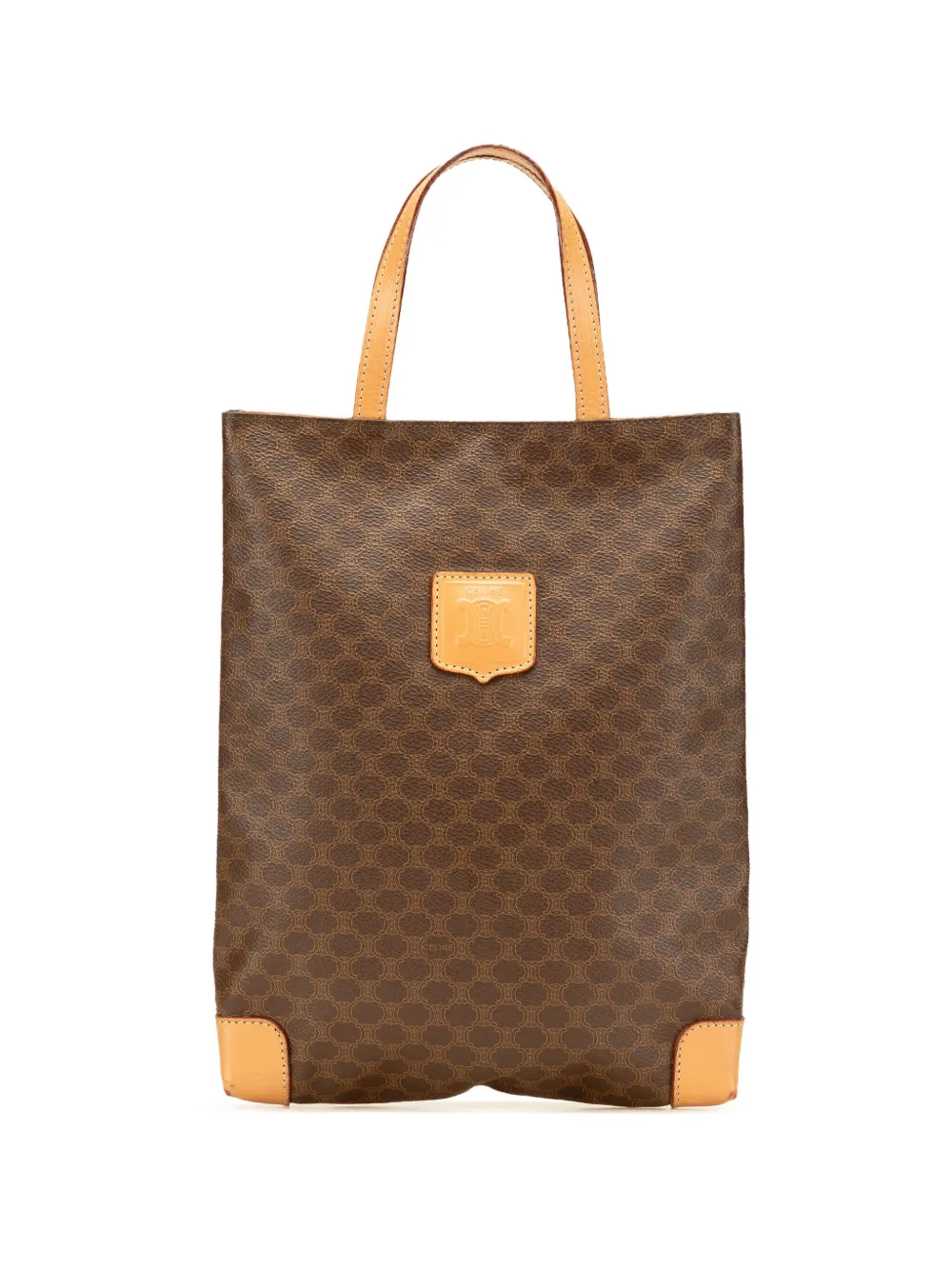 Céline Pre-Owned 2014 Macadam Coated Canvas tote bag | Brown | Image 1