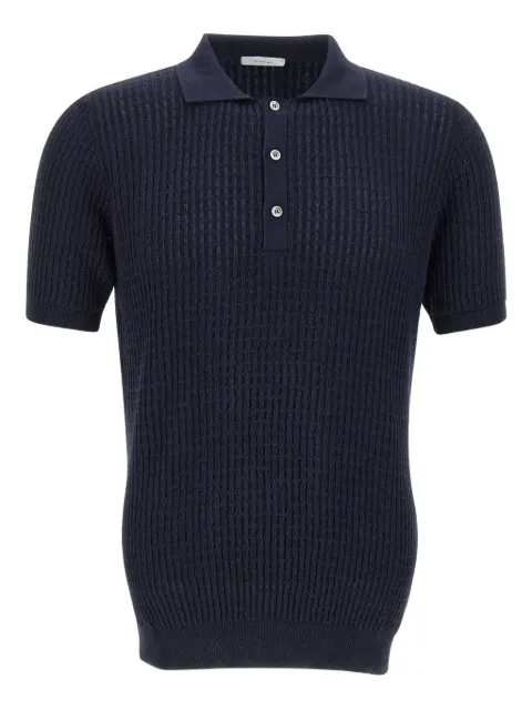 DIKTAT ribbed cotton polo shirt