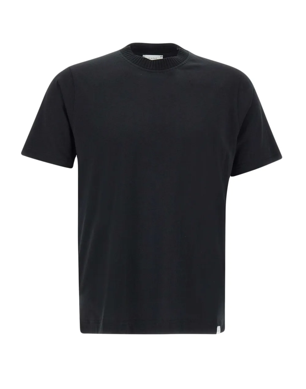 ribbed-neck T-shirt