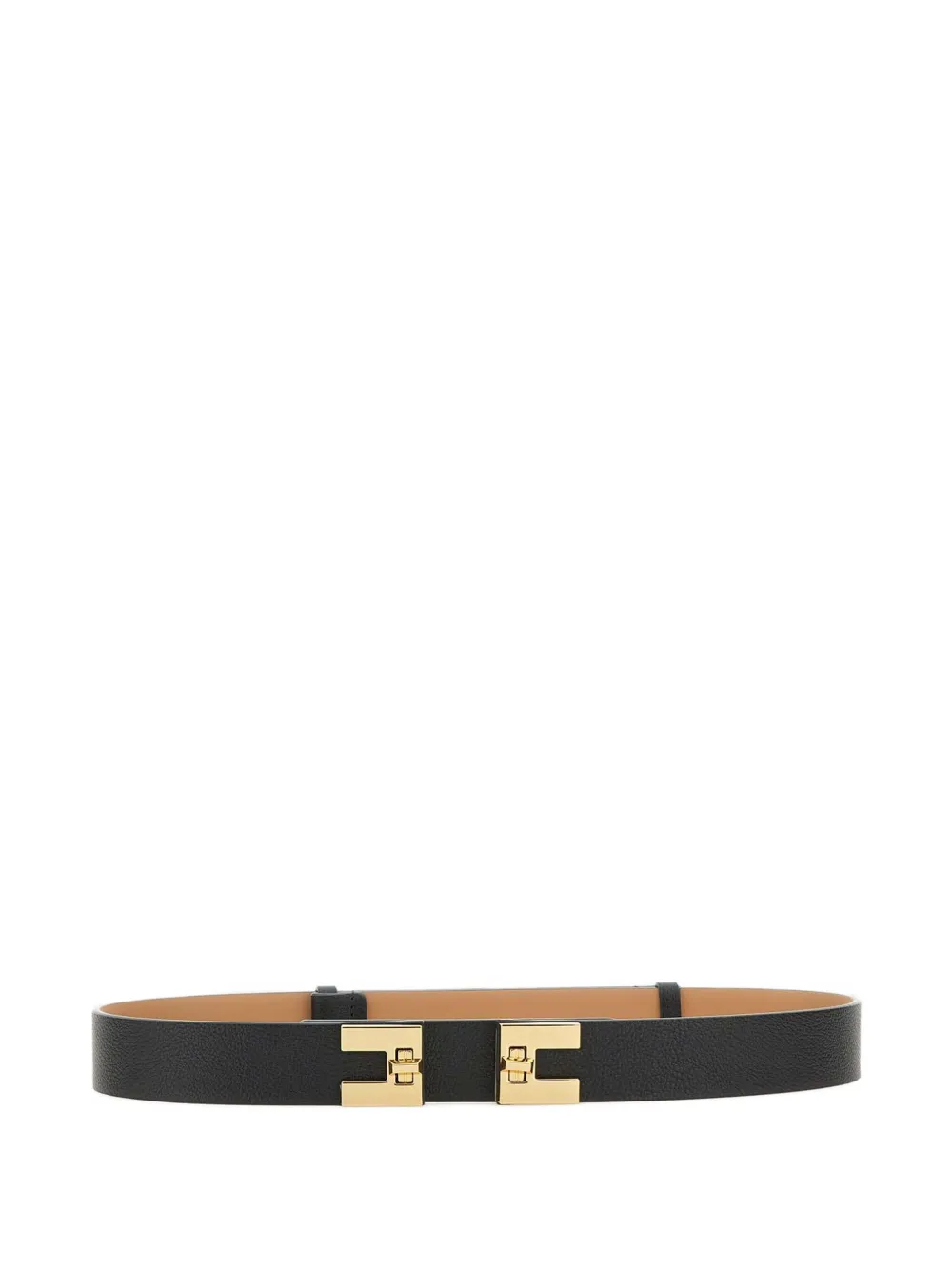 Elisabetta Franchi logo-buckle belt Zwart