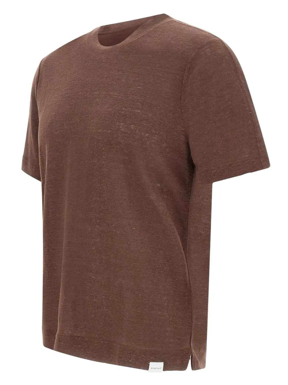 DIKTAT Linnen T-shirt - Bruin
