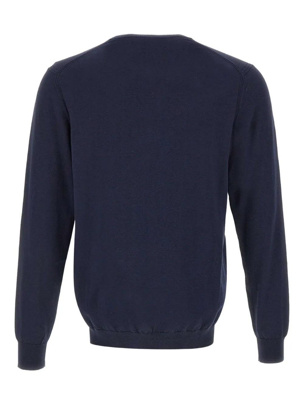 DIKTAT Trui met geribbelde afwerking en ronde hals - Blauw