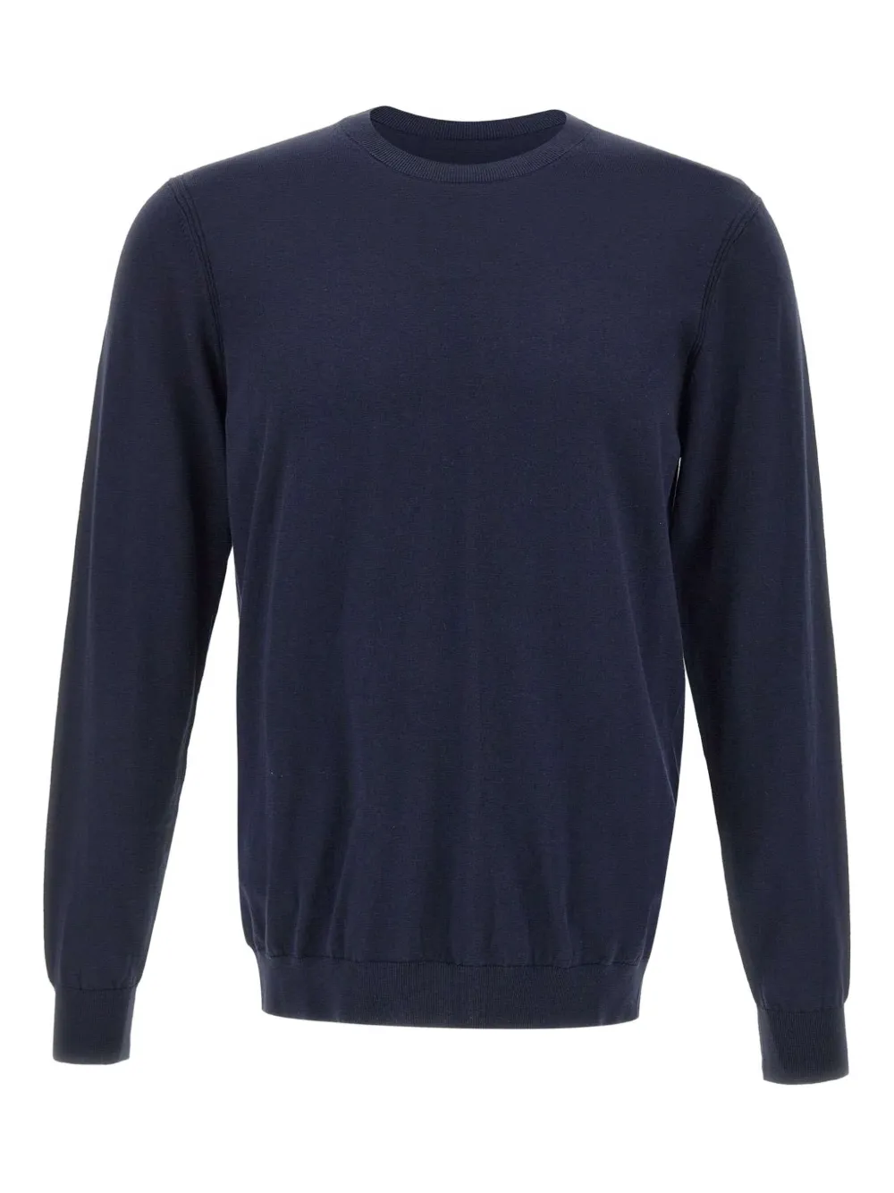 ribbed-edge crew-neck sweater