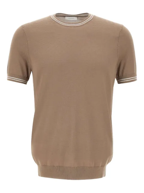 DIKTAT crew-neck ribbed-hem t-shirt