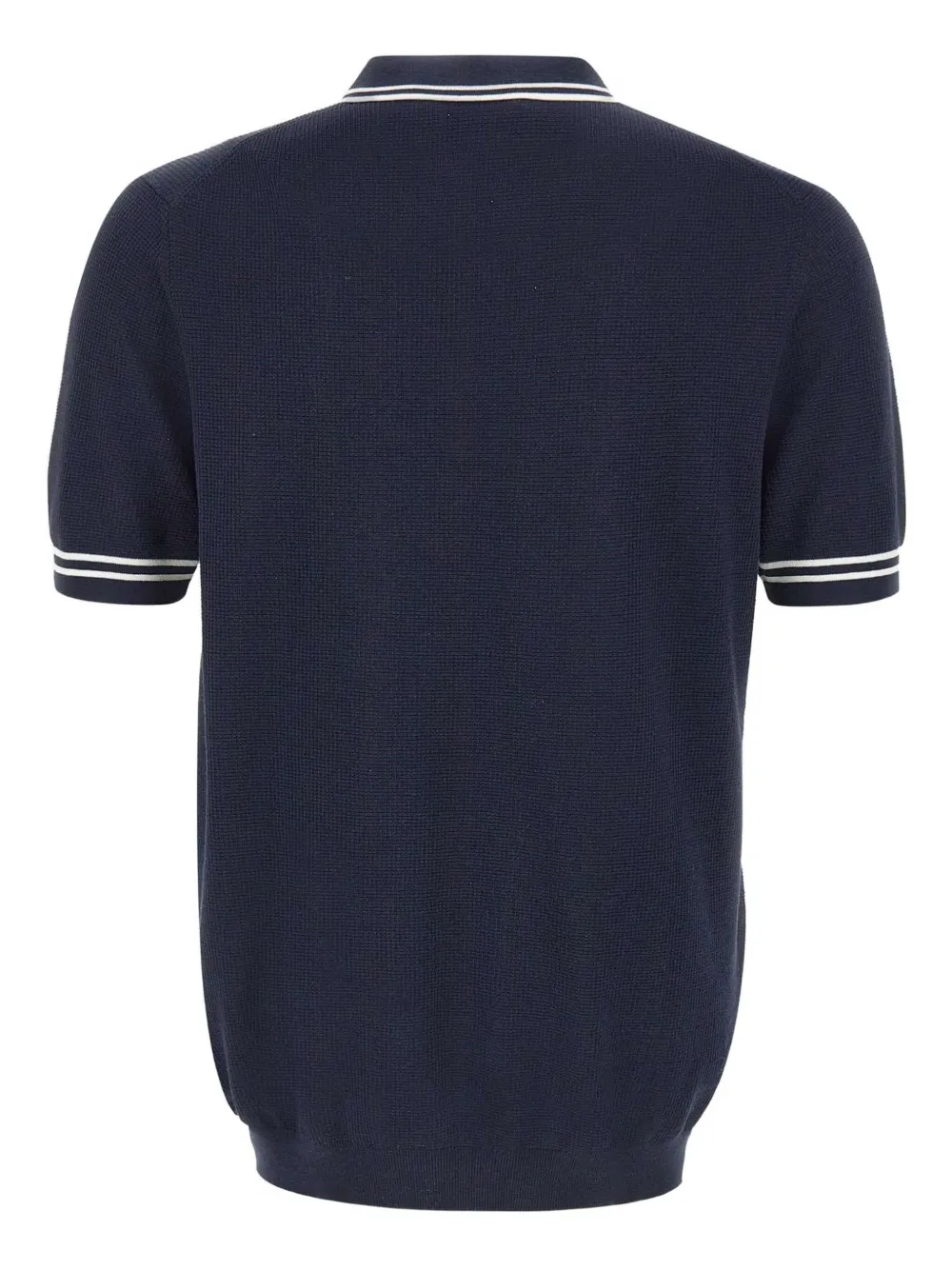 DIKTAT Poloshirt met gestreept detail - Blauw