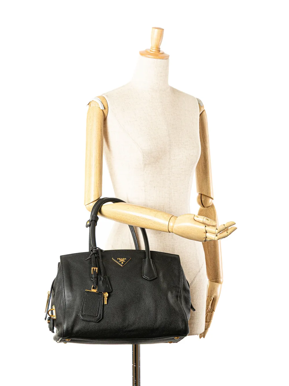 Pre-owned Prada 2013-2025 Vitello Grain Satchel