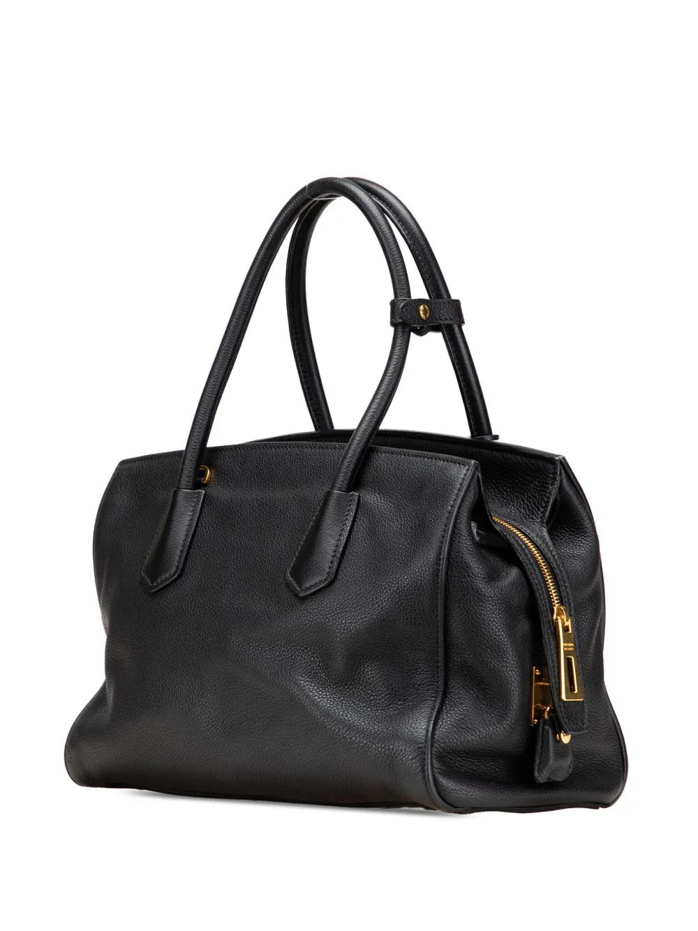 Pre-owned Prada 2013-2025 Vitello Grain Satchel