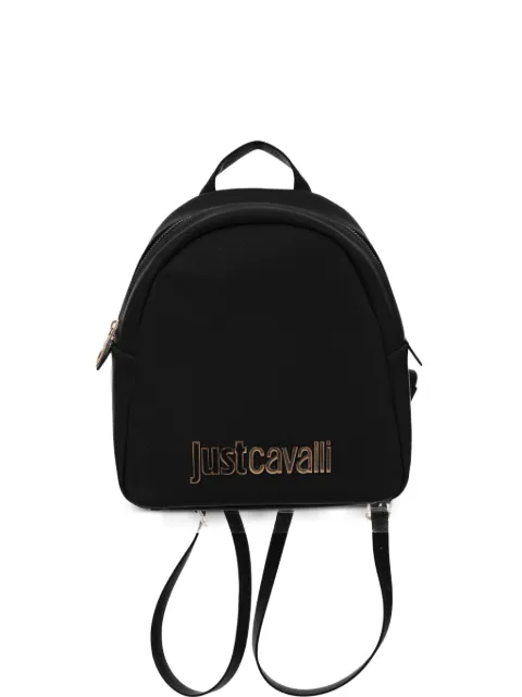 Just Cavalli logo-plaque backpack