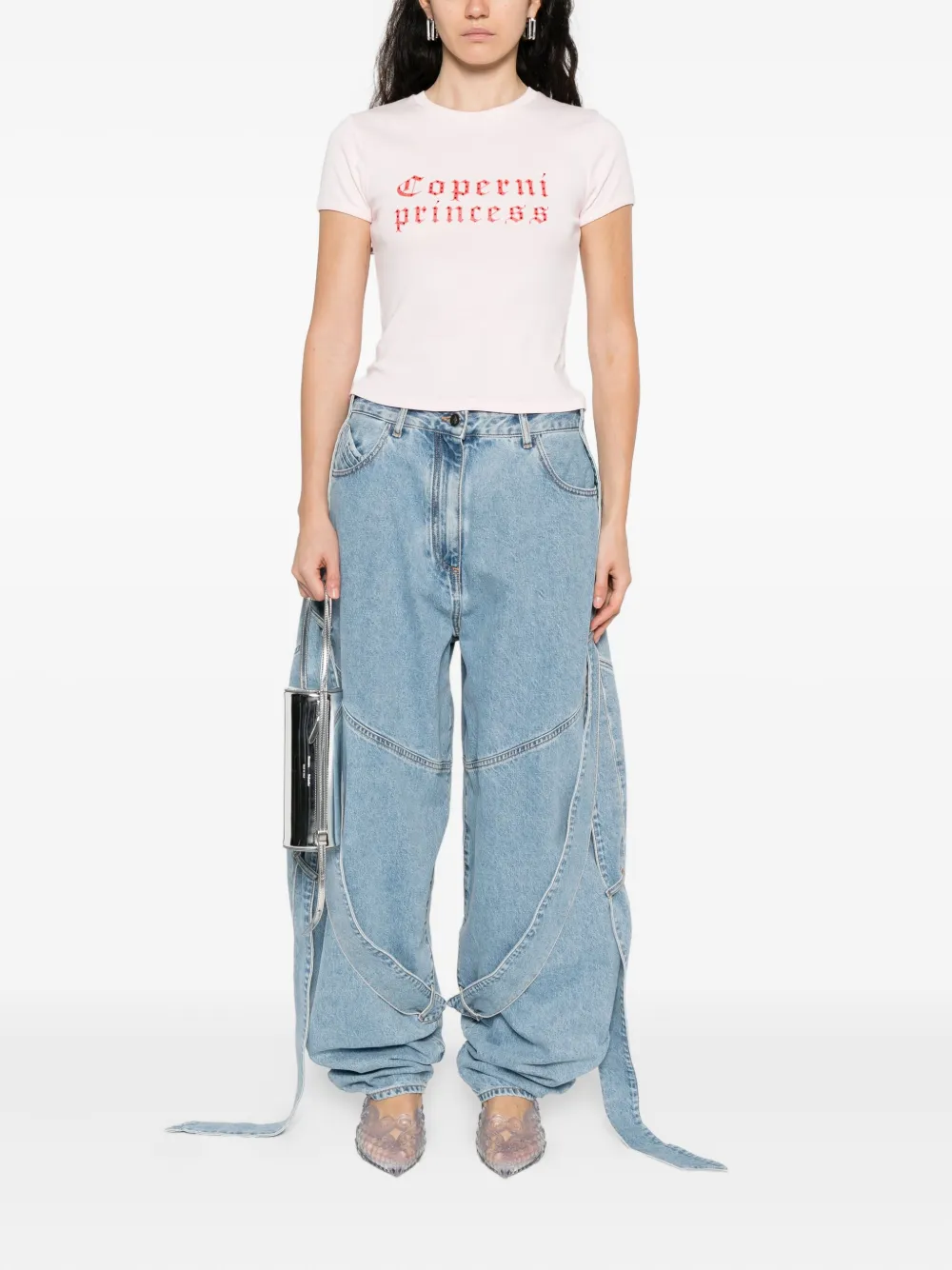 Coperni Short-sleeved T-shirt In Pink