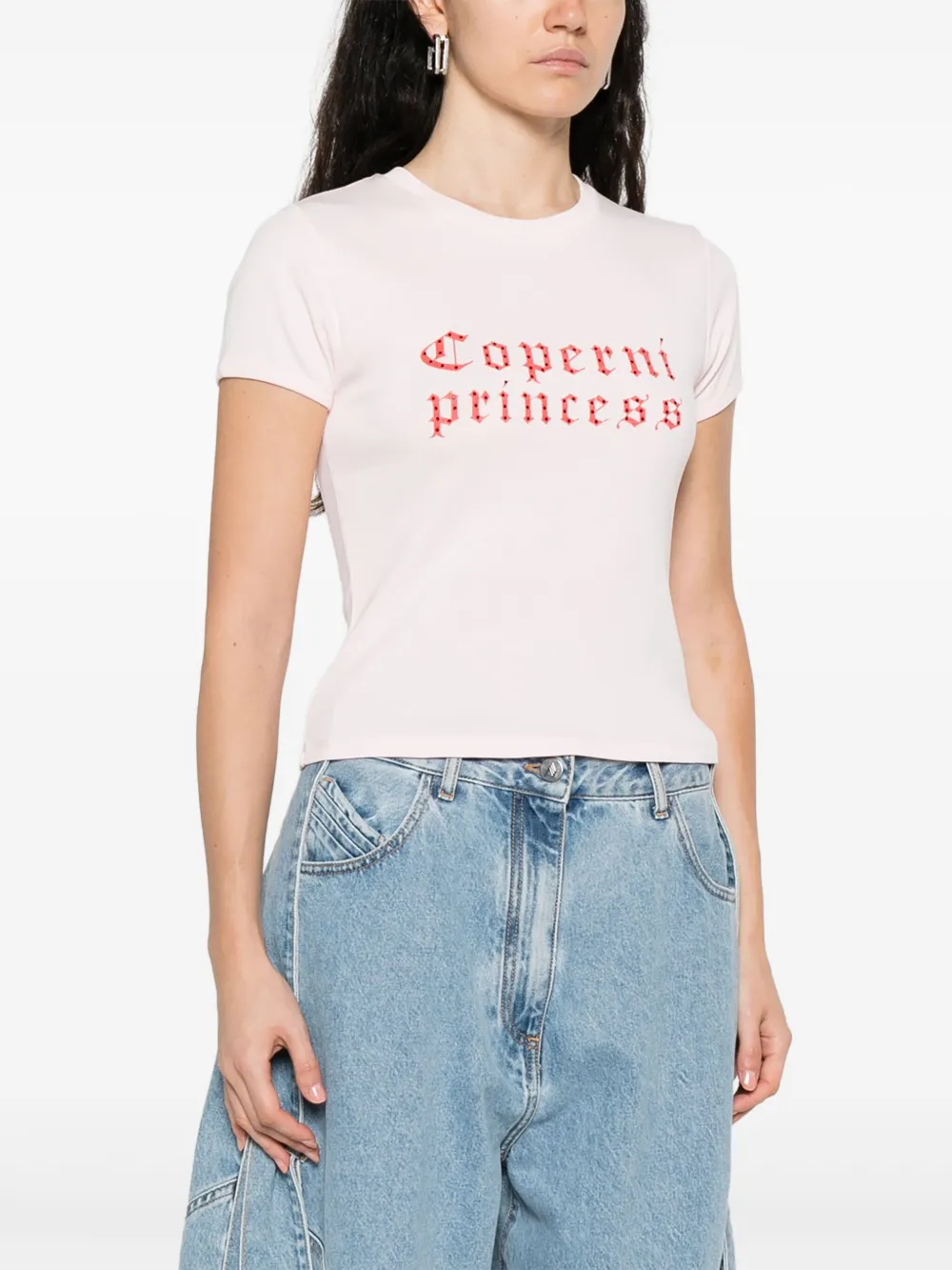 Coperni Short-sleeved T-shirt In Pink